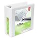 WILSON JONES CO. D-Ring Vinyl View Binder, 4in Capacity, White