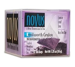 Novus Tea Decaf Kenilworth Ceylon Tea, 50 Tea Pouches