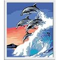 Ravensburger 28154 - Wellenspiel - Malen nach Zahlen, 18x24 cm