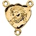 Jewelry : 14K Yellow Gold Face Of Jesus Rosary Center
