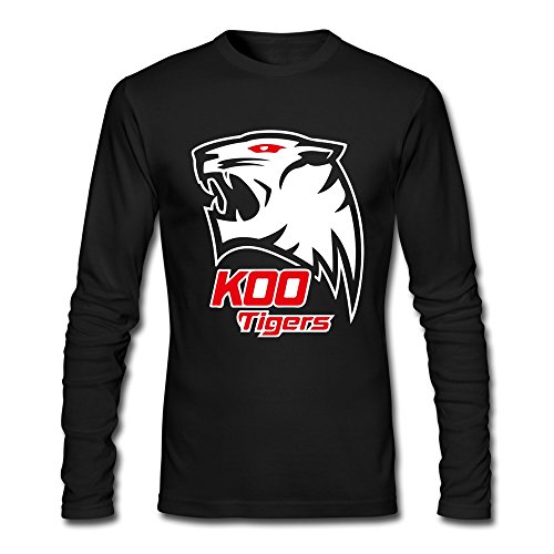 100% Cotton Men's LOL Team KOO Tiger Logo T-shirts S Black