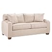 Capri Microsuede Sleeper Sofa - Beige (Full)