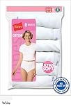 Hanes Cotton Briefs 5 White
