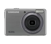 Samsung PL50 Digitalkamera (10 Megapixel, 3-fach opt. Zoom, 6,9 cm (2,7 Zoll) Display, Bildstabilisator) silber
