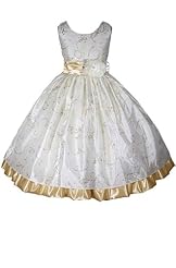 Girls Tea Length Flower-Girl Dress/Pageant Dress 