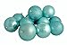 32ct Mermaid Blue Shatterproof 4-Finish Christmas Ball Ornaments 3.25