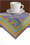 Set Of Four Napkins Olives Blue