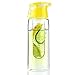 FGN Sport Water Bottle with Fruit Infuser and Carrying Handle,with Locking Flip Top Lid,BPA FREE -23 Oz-made with Tritan Copolyester--perfect for Travel,yoga,office and Around Town (Many Color Option)