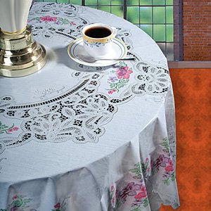 LACE VINYL TABLECLOTHES