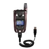 Coiled Power Hot Sync and Charge USB Data Cable w/ Tip Exchange for the Motorola i880 - Gomadic Brand