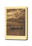 Edward S Curtis Native American Indian Shores of Puget Sound Canvas Wall Art Print Ready to Hang on Wall 16 X 22
