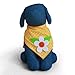 Tail Trends Dog Bandanas for Every Dog Occasion with Sunflower Summer Spring Nature Handmade Appliques - 100% Cotton
