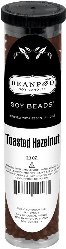 Beanpod Candles, Nut Bread, Soybead, 2.3-Ounce (Pack of 12)
