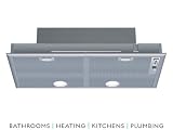 Neff Canopy Extractor Hood 53cm wide Silver Metallic