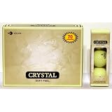 Golf Balls Crystal Soft Feel, Lemonade Color, 1 Dozen by