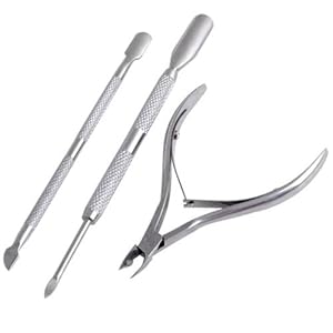 3 SPINGI TAGLIA CUTICOLE TAGLIACUTICOLE IN ACCIAIO INOX