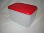 Tupperware Modular Mates Rectangular 3 Container. Red Seal