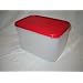 Tupperware Modular Mates Rectangular 3 Container. Red Seal