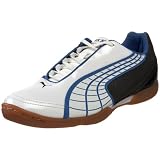 PUMA Men's V5.10 It Soccer Shoe,White Pearl/Black/Puma Royal,8 D(M) US
