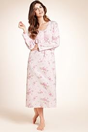 Pure Cotton Floral Pintuck Nightdress