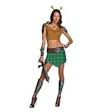 IMAGE OF Shrek Fiona Warrior Costume, Green, Small