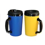 2ThermoServFoamInsulatedCoffeeMug20ozw/Lids(1)Blue&(1)Yellow