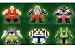 Ben 10 - Sumo Slammers Figure Set - Series1 - Heatblast/Ripjaws/Upgrade/XLR8/Greymatter/Viglax
