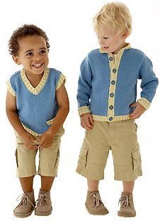 Childrens Toyshop  Toys : Kokobino - Knit Your Own - Boys Tank Top and Jacket Knitting Kit 12-48m EFM2051