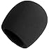 Shure A58WS-BLK Foam Windscreen for All Shure Ball Type Microphones, Black