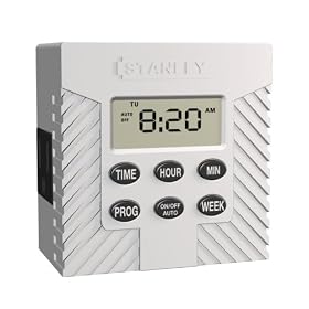 Stanley 31200 TimerMax Indoor Weekly Digital Timer, White