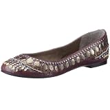 Buffalo 209-4063 printed imi suede, Damen Ballerinas - 