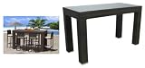 Amalfi 6 Seat Outdoor Bar Table (Espresso) (40