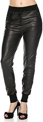 Joggers Pants for Women Drawstring Jogger Pants (S/M, Black)