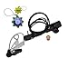 HQRP Acoustic Tube Earpiece Headset PTT Mic for Vertex Standard VX-231, VX-298, VX-350 + HQRP UV Meter