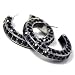 Triple-Sided Black Rhinestone Hoop Earrings Fashion Jewelry