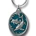 Dolphins Pewter Key Chain