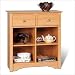 Sonoma Buffet Table with 2 Drawers in Maple Finish By Prepac Furniture