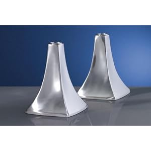 Yamazaki Stainless Signature Candle Stick Pair 5.5 by 