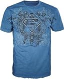 IMAGE OF DC Comics Superman Affliction Mens T-shirt (Small/Blue)