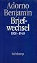 Briefwechsel 1928 - 1940. Adorno / Benjamin.