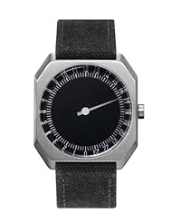 slow Jo - Anthracite Canvas, Silver Case, Black Dial - Swiss Made