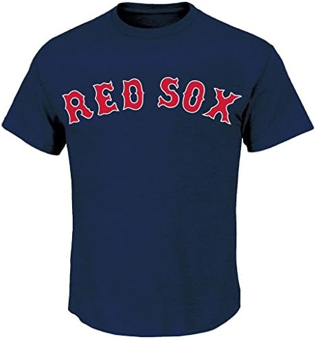 Kanup® Mens Boston Red Sox Athletic Jersey Cotton Crew Neck T-Shirt - Navy XL