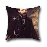 Oil Painting Ole Peter Hansen Balling - Ulysses S. Grant Cushion Covers 18 X 18 Inches / 45 By 45 Cm Best Choice For Dinning Room,saloon,bedroom,her,festival,wife With Two Sides