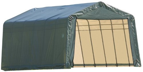 ShelterLogic 72444 Green 12'x24'x8' Peak Style Shelter