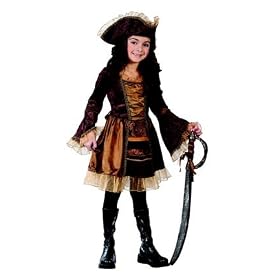Sassy Victorian Pirate Child Costume