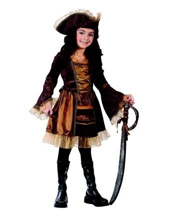 Sassy Victorian Pirate Child Costume