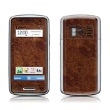 Dark Burlwood Design Protective Skin Decal Sticker for Nokia C6-01 Cell Pho ....