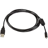 Monoprice 6-Feet A to Mini-B 8pin USB Cable with ferrites for Pentax Panasonic Nikon Digital Camera (102735)