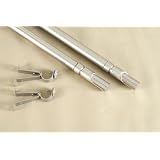 A&F Rod D�cor - NEW Decorative Curtain Rod #66, 48-84 inch, Satin Nickel by 
