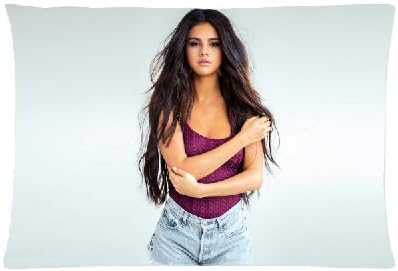 Donnie Steven Cutomized 20" X 30" Pillow Cover Case Hot Design Selena Gomez Long Hair High Quality Bedding Pillowcases